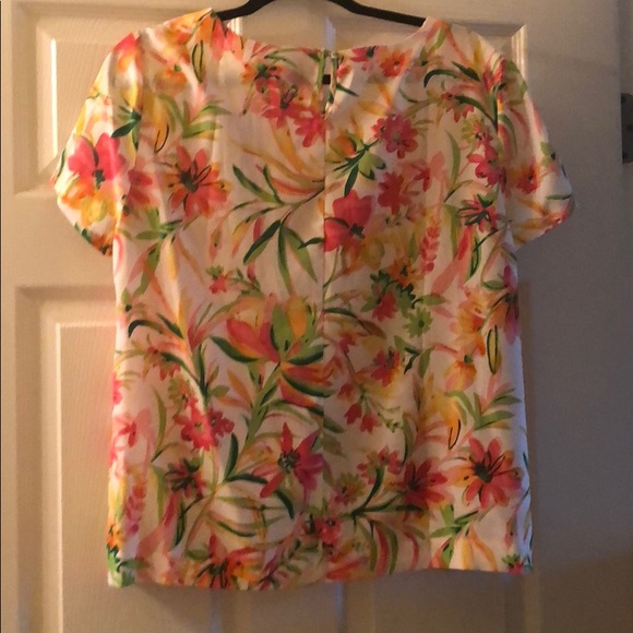 J.Crew Hawaiian Print Floral Top - Picture 2 of 3
